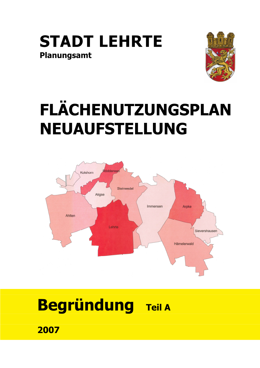 STADT LEHRTE Planungsamt