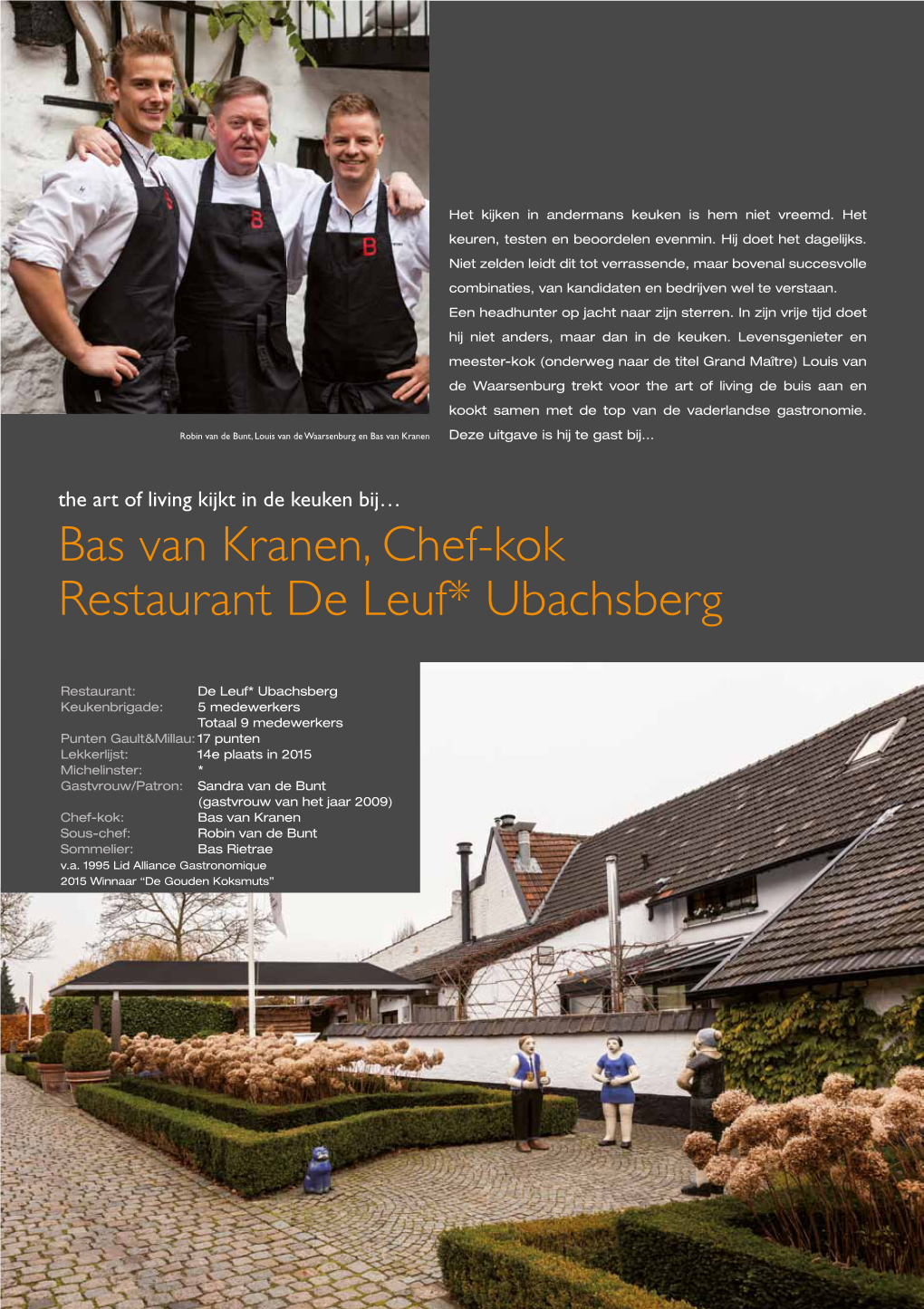 Bas Van Kranen, Chef-Kok Restaurant De Leuf* Ubachsberg