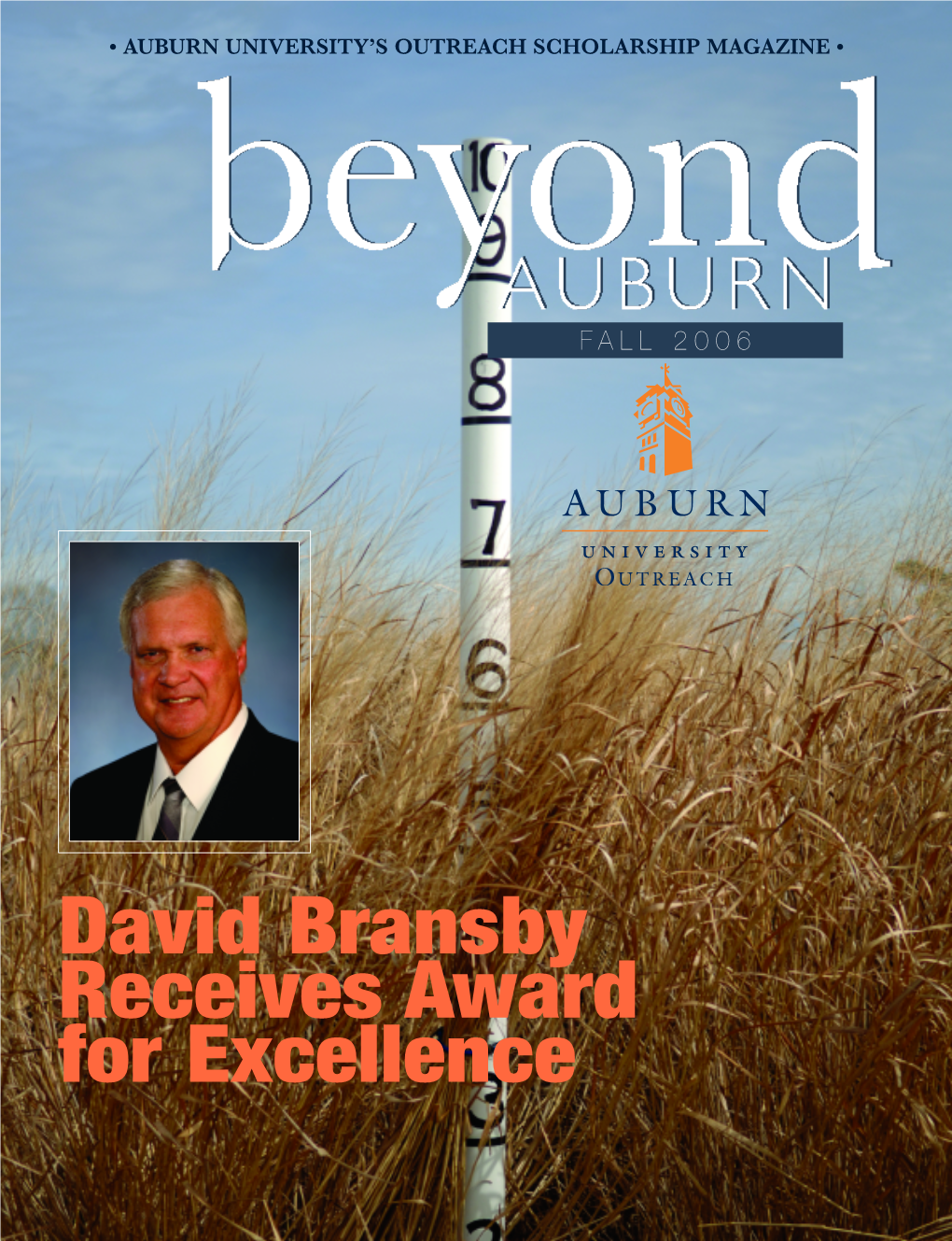 David Bransby Receives Award for Excellence from the President’S Office