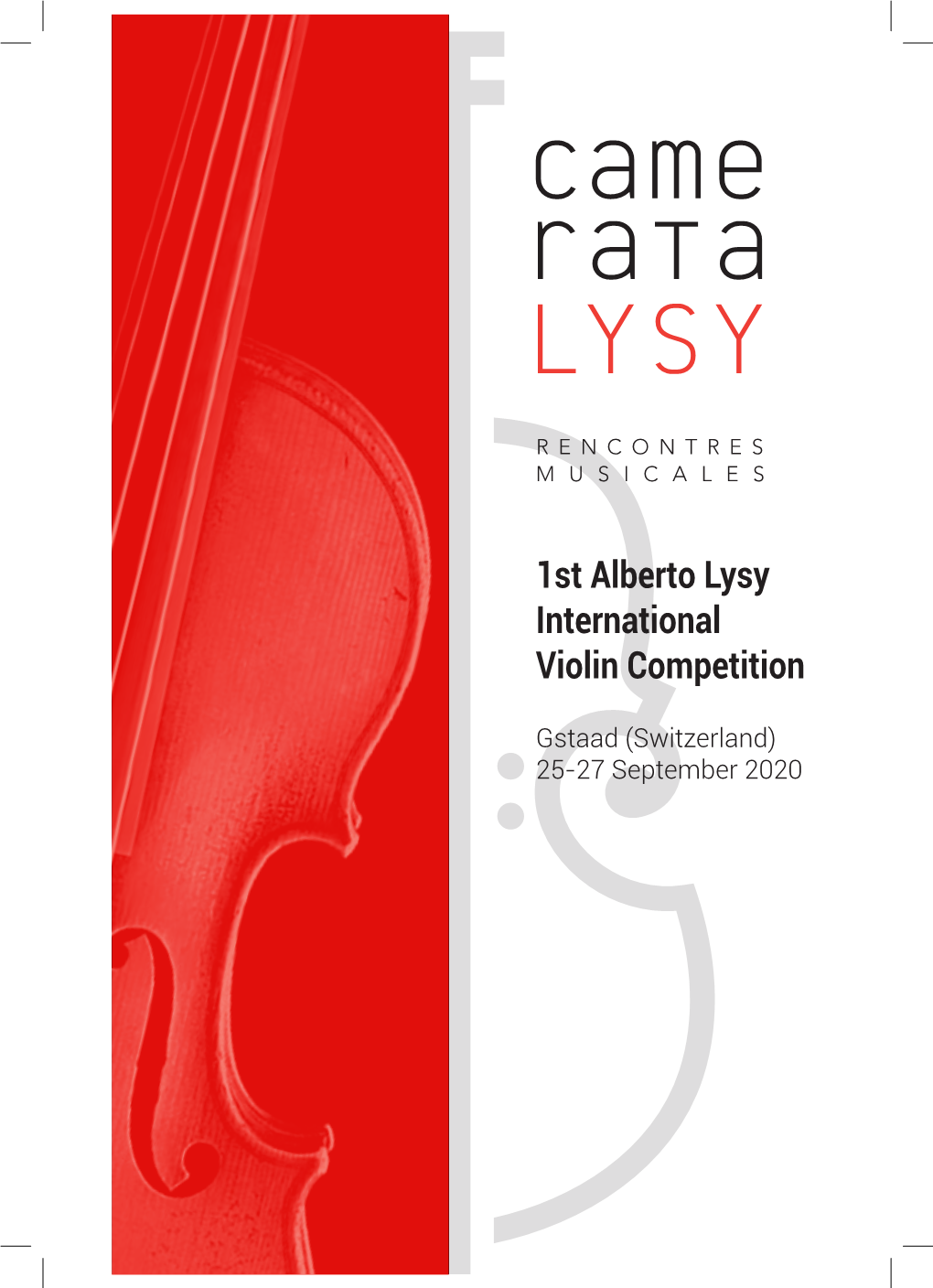 1St Alberto Lysy International Violin Competition