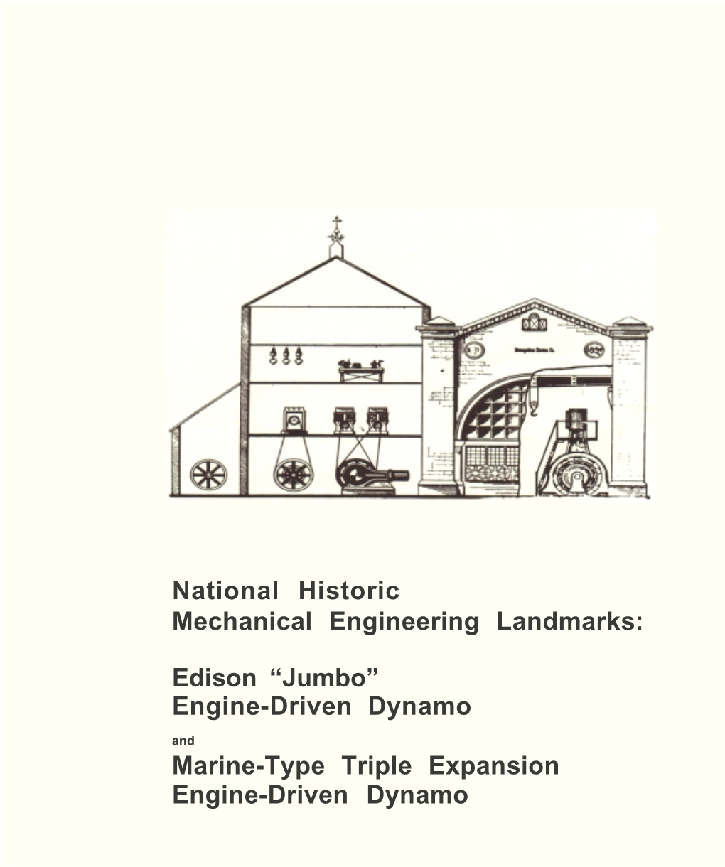 Engine-Driven Dynamo Marine-Type Triple Expansion Engine