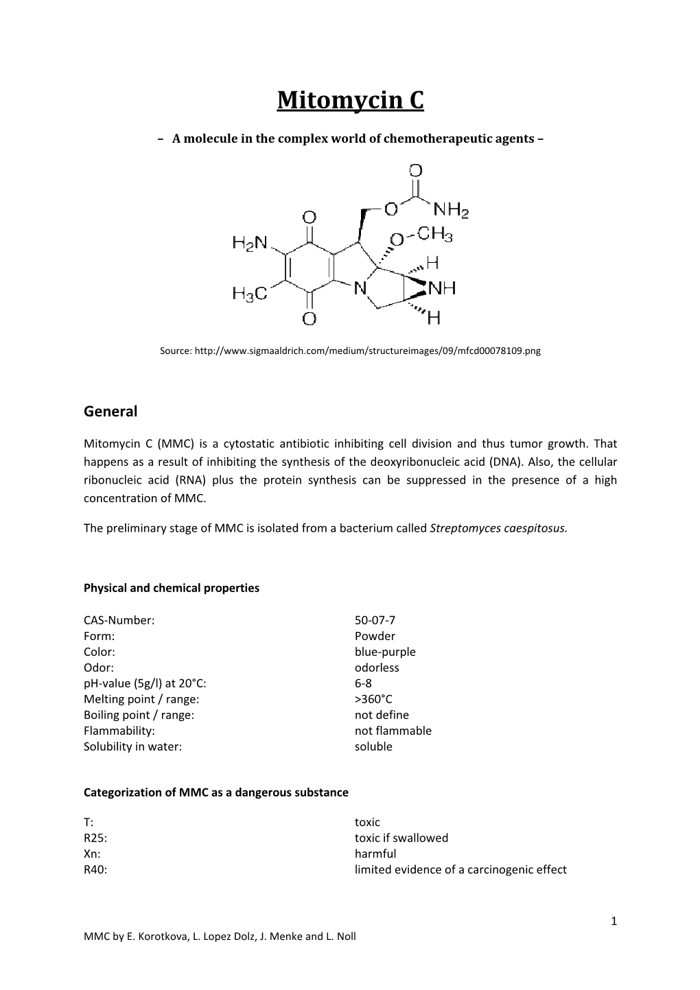 Mitomycin C Archiv