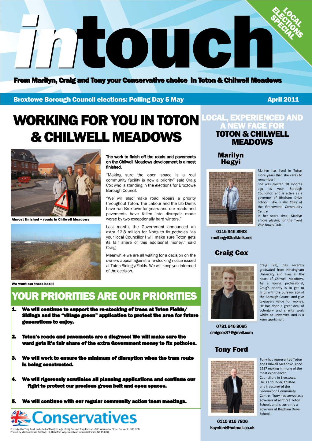 Working for You in Toton & Chilwell Meadows
