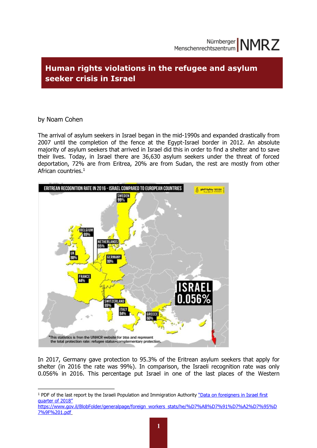 Human Rights Violations in the Refugee and Asylum Seeker Crisis in Israel