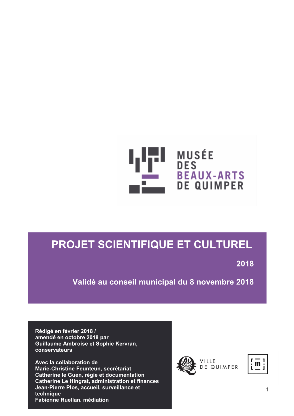 Projet Scientifique Et Culturel