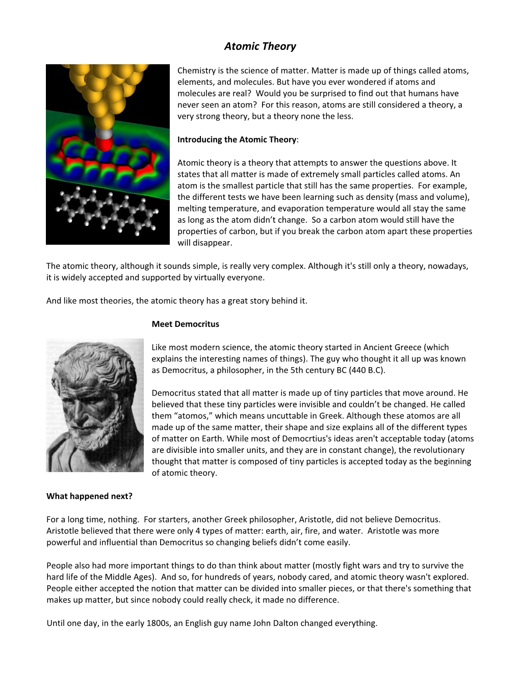 Atomic Theory