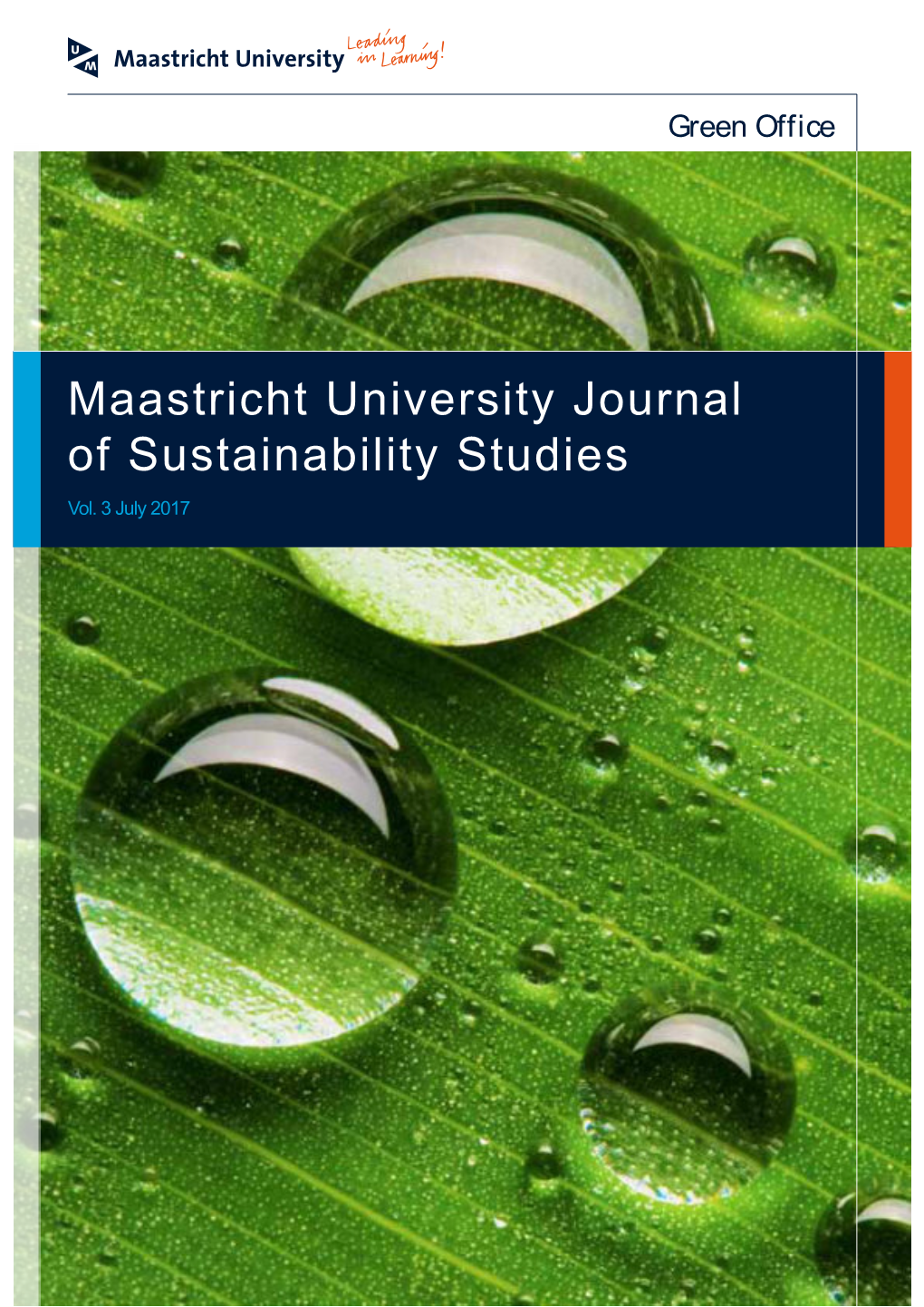 Maastricht University Journal of Sustainability Studies