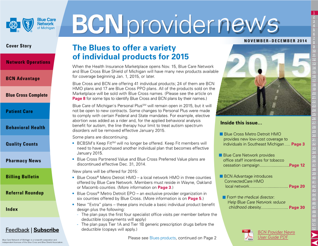 BCN Provider News November-December 2014