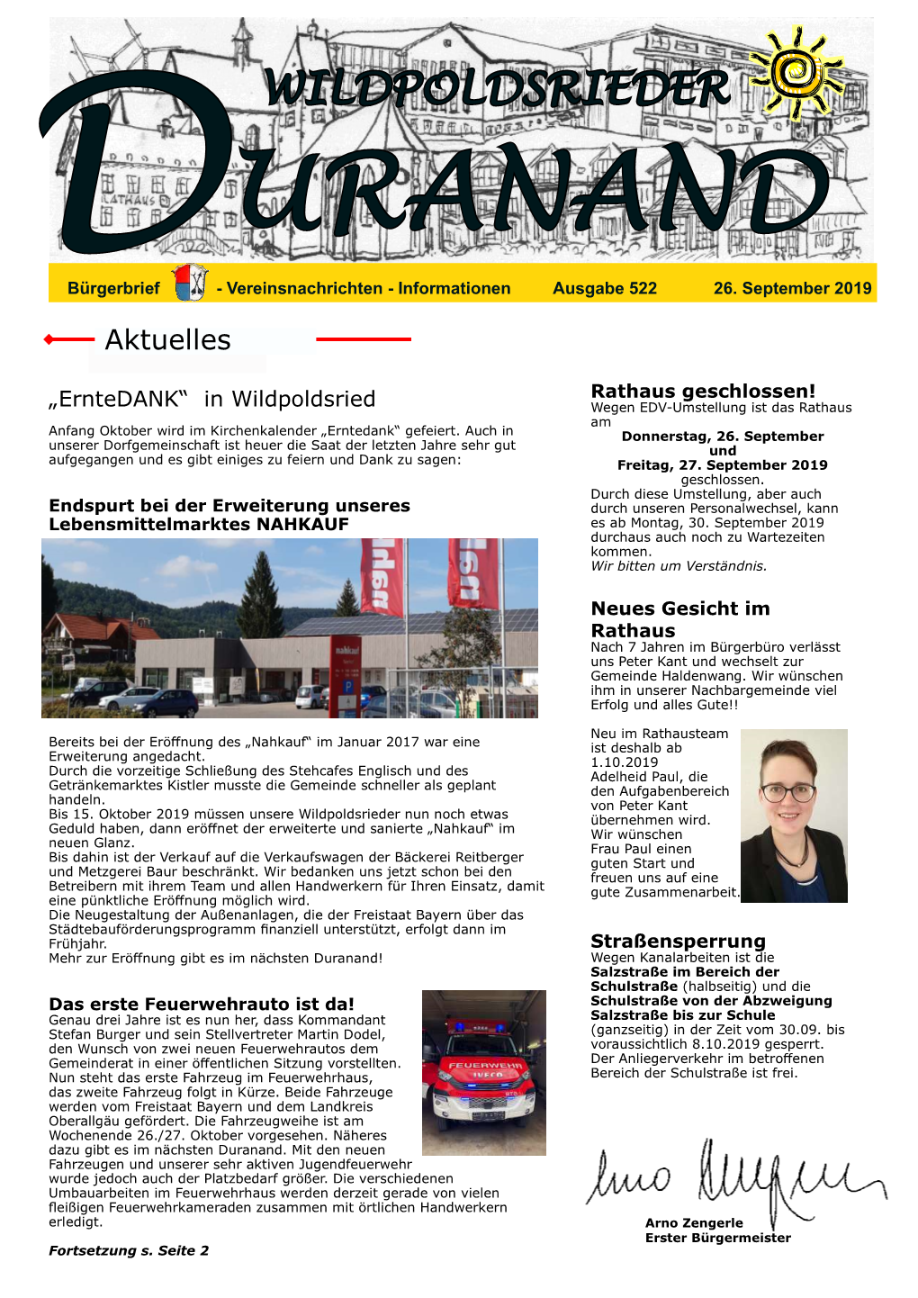 Ausgabe 522, 26. September 2019