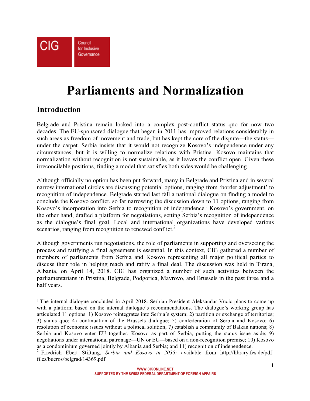 Parliaments and Normalization