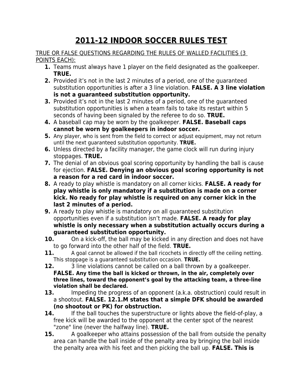 Questions Regarding the Rules of Non-Dome Facilities