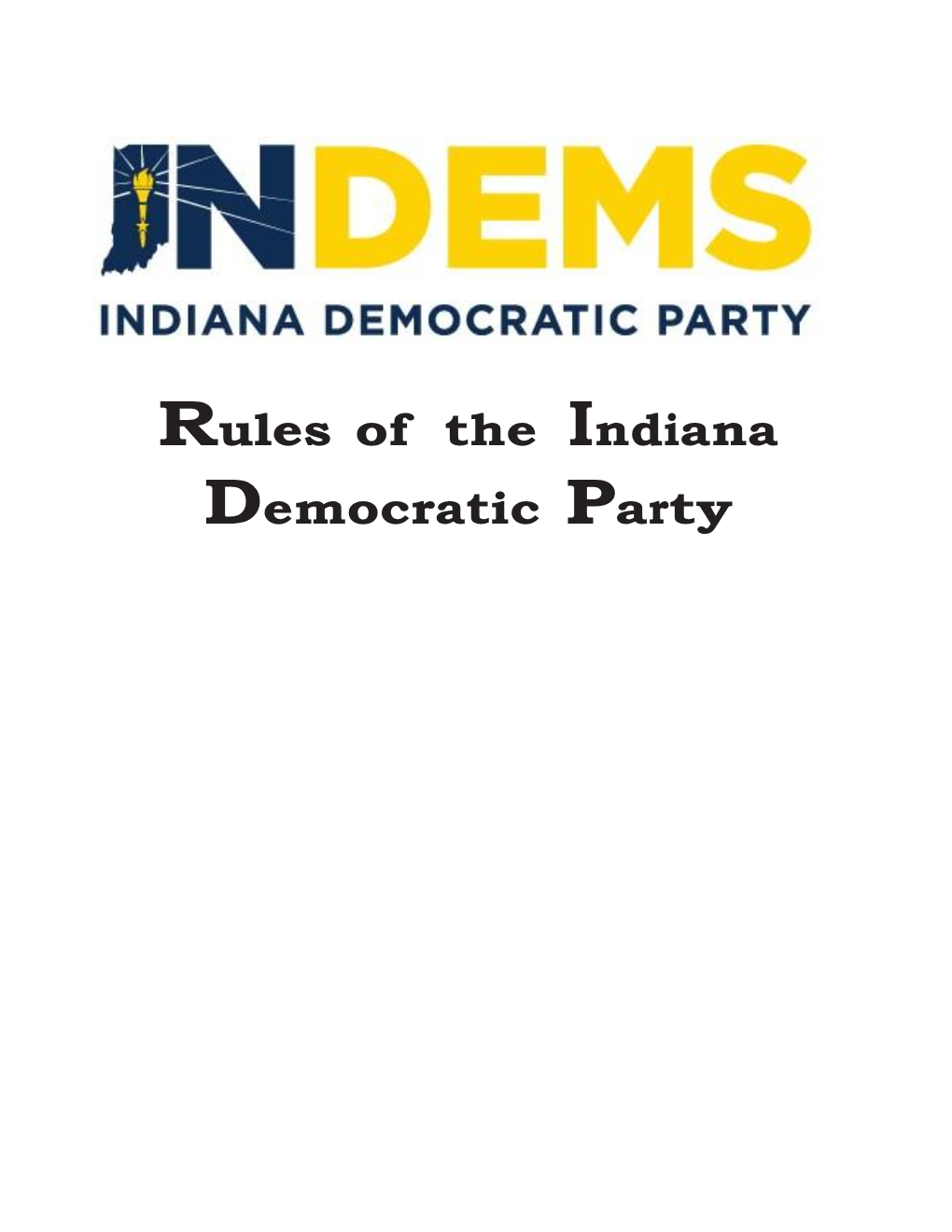 Indiana Democratic Party State Rules