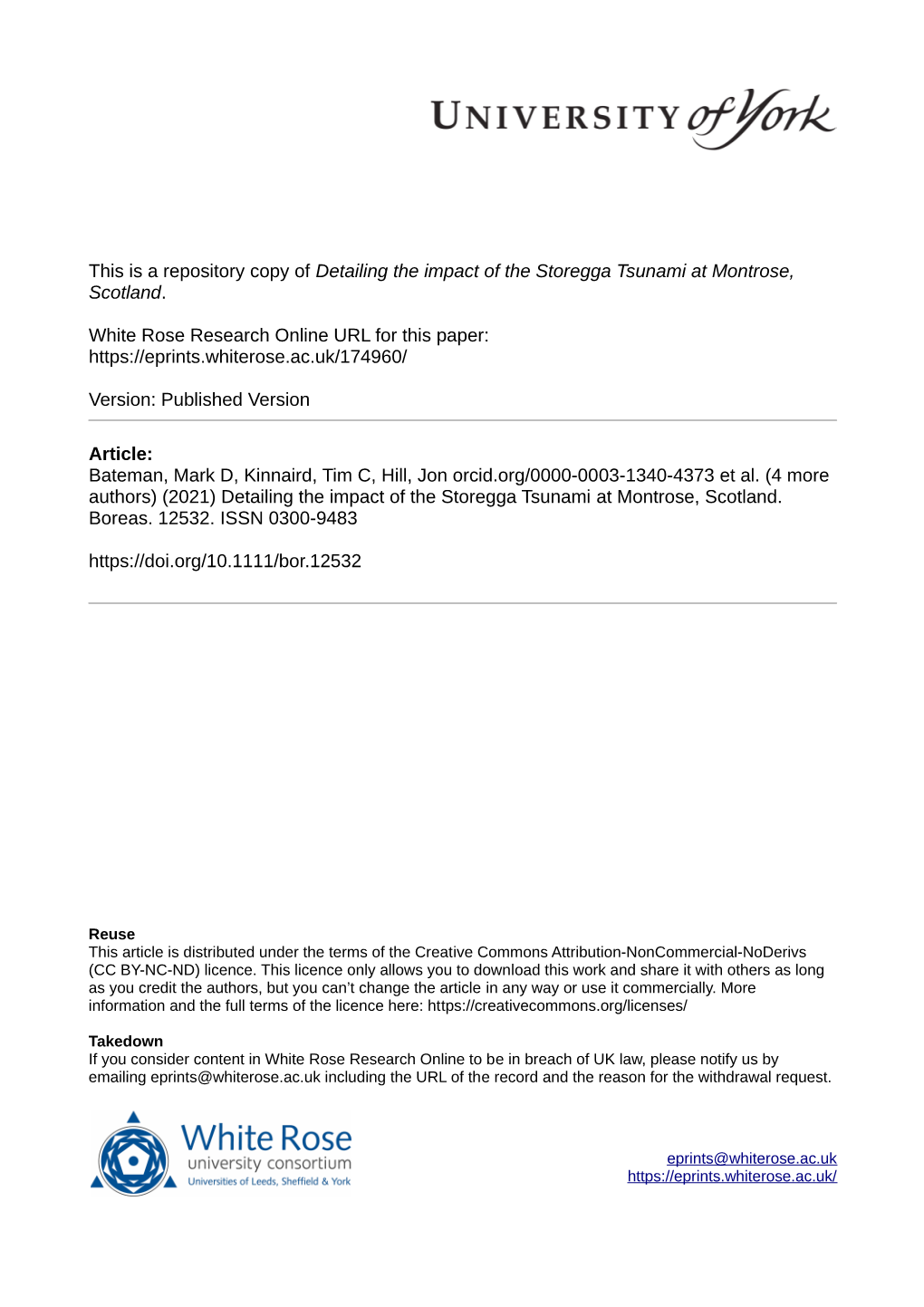 Detailing the Impact of the Storegga Tsunami at Montrose, Scotland