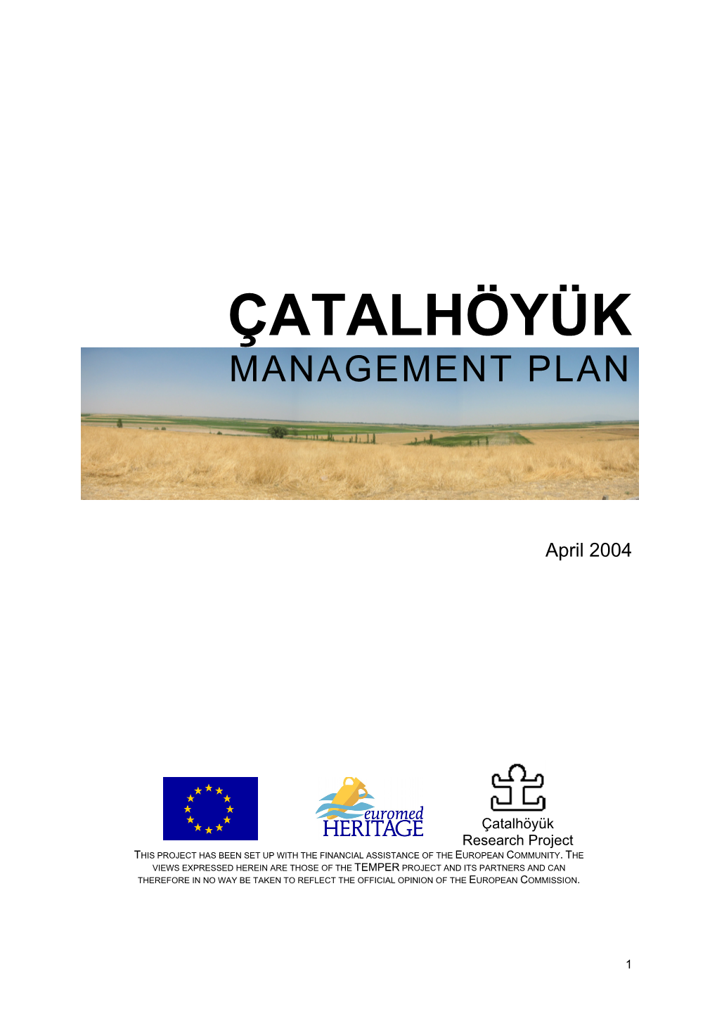 Çatalhöyük Management Plan