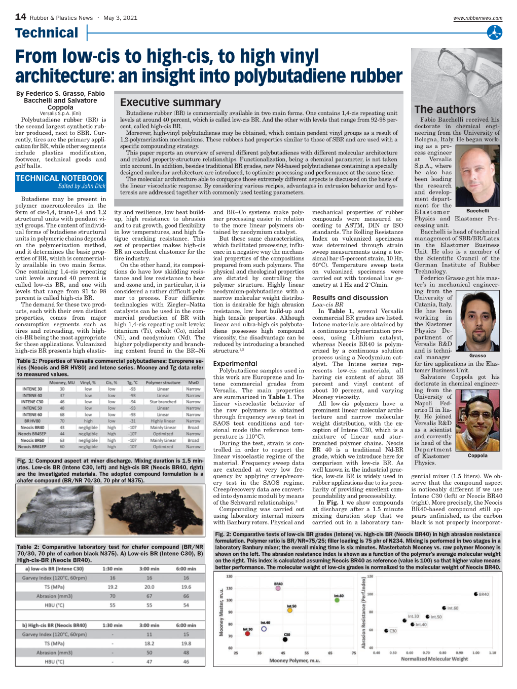 An Insight Into Polybutadiene Rubber Pounding Phase, Even in Severe Mixing Conditions (Short Mixing by Federico S