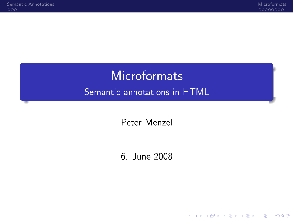 Microformats