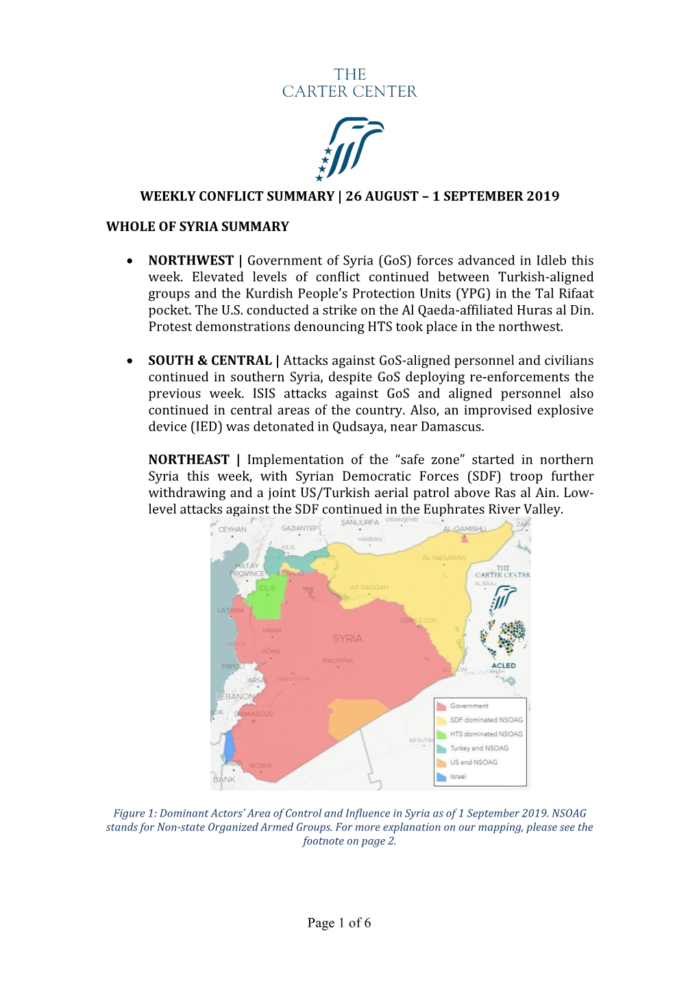 Syria Conflict Mapping | Weekly Conflict Summary