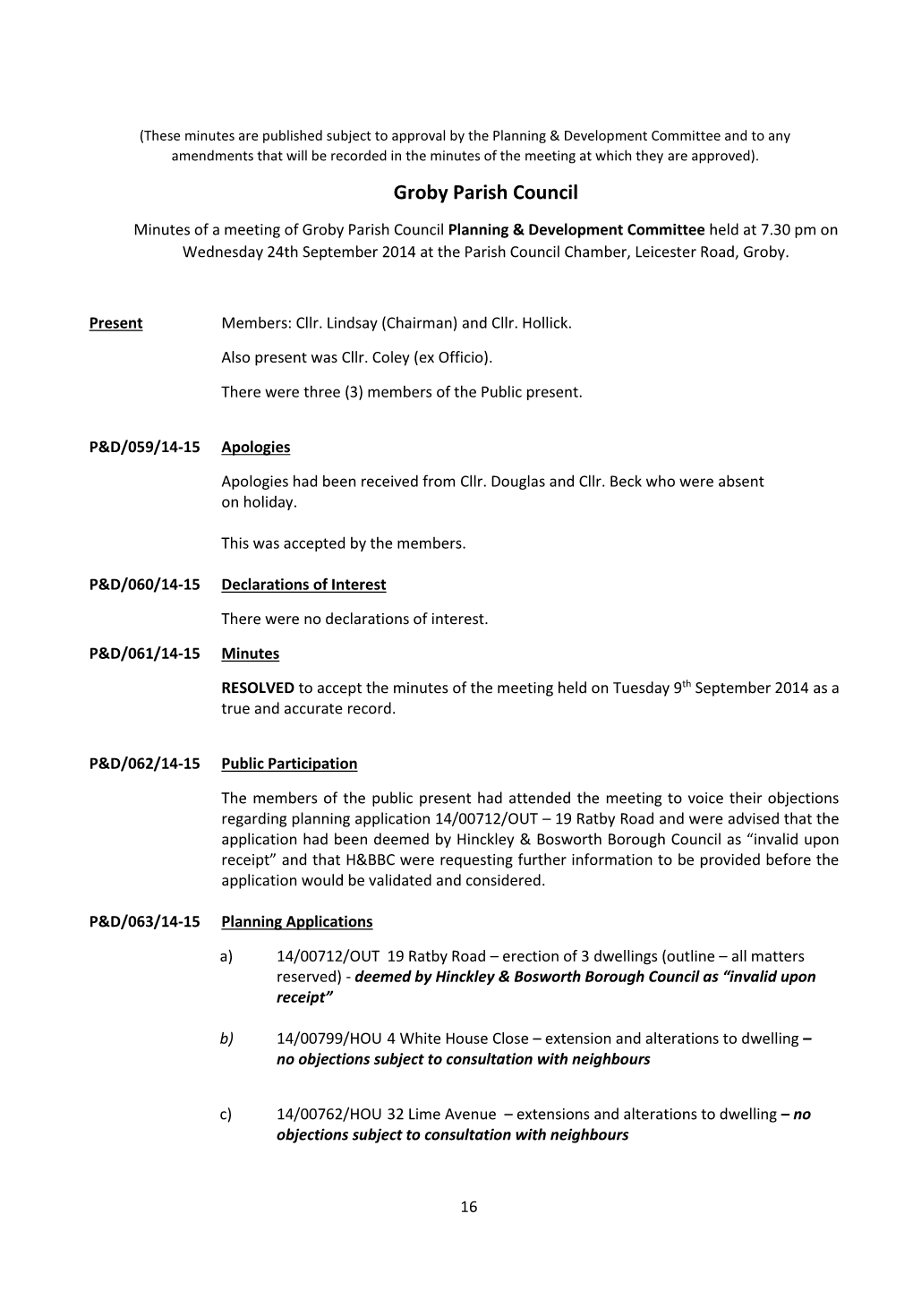 Groby Parish Council