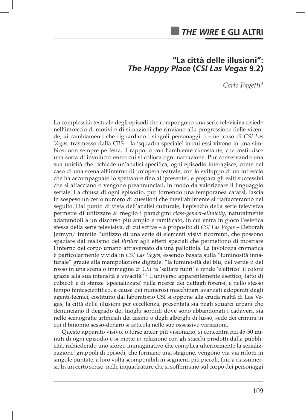 CSI Las Vegas 9.2)