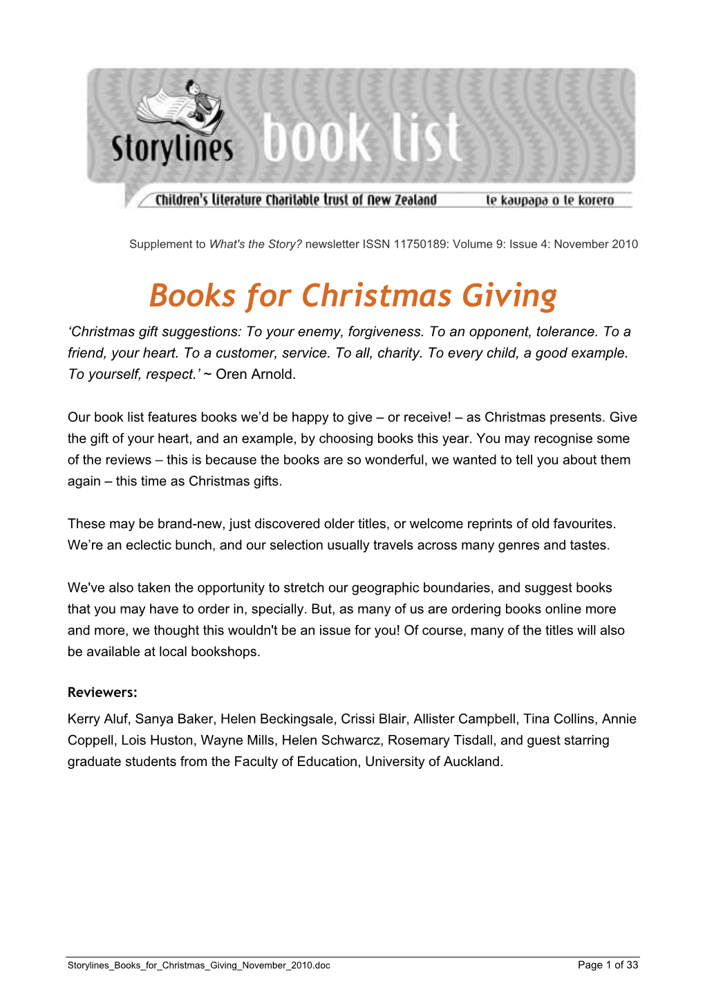 Books for Christmas Giving ‘Christmas Gift Suggestions: to Your Enemy, Forgiveness