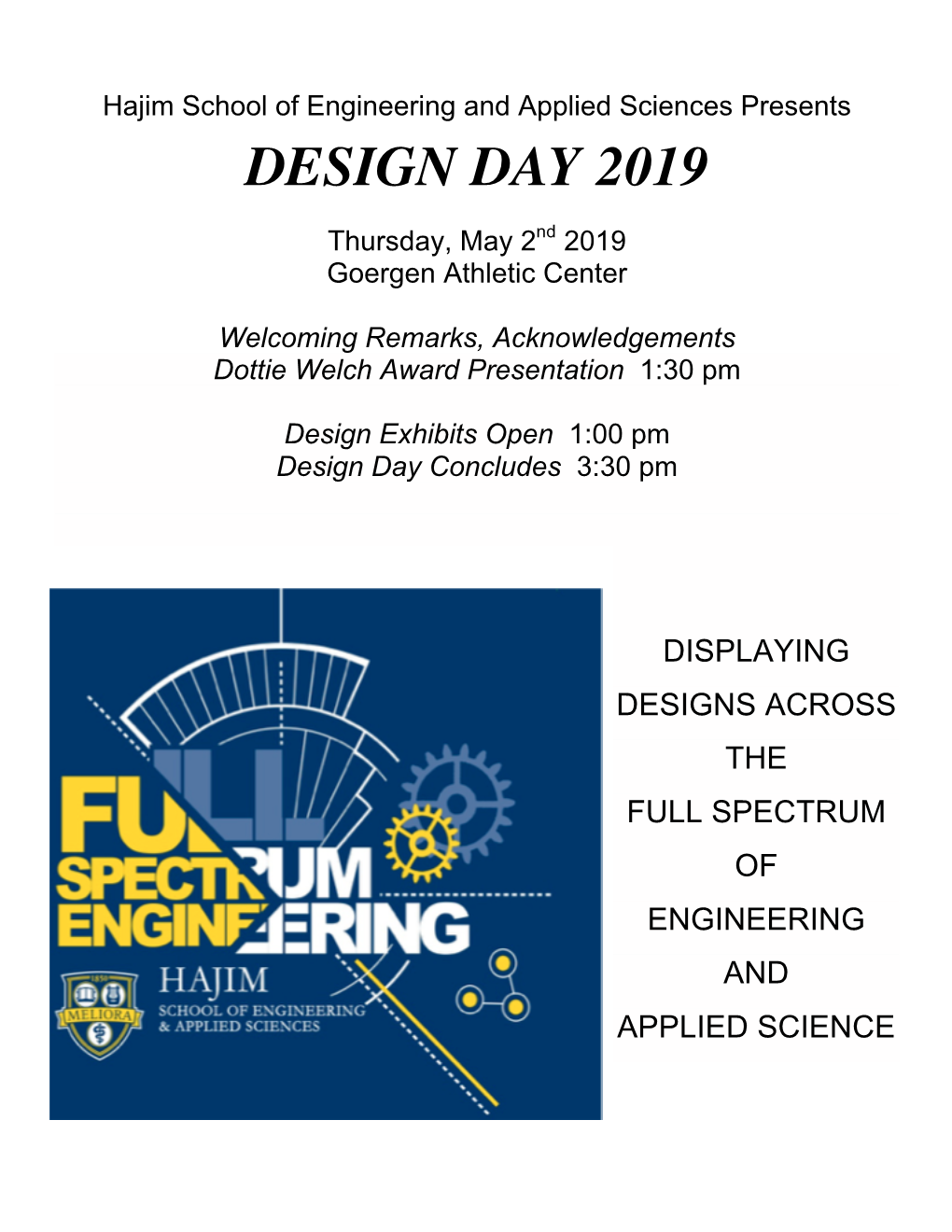 2019 Design Day Program Final REV C