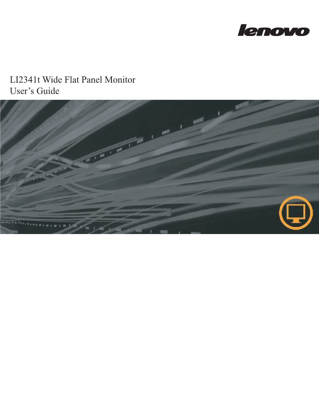 Li2341t Wide Flat Panel Monitor User's Guide