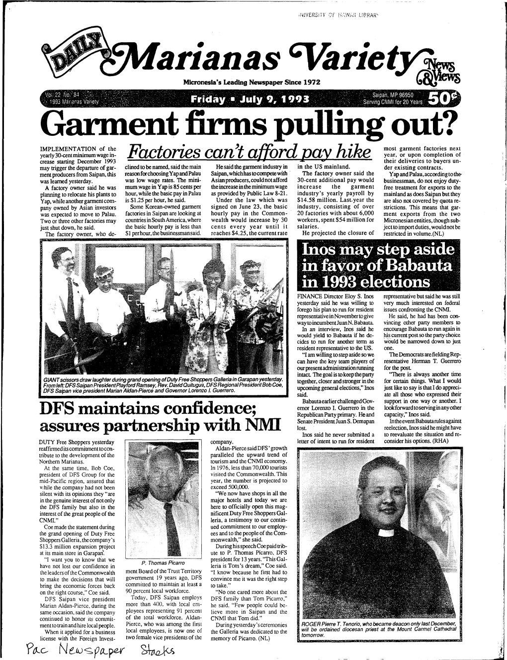 Garment Firm S Pulling Out?
