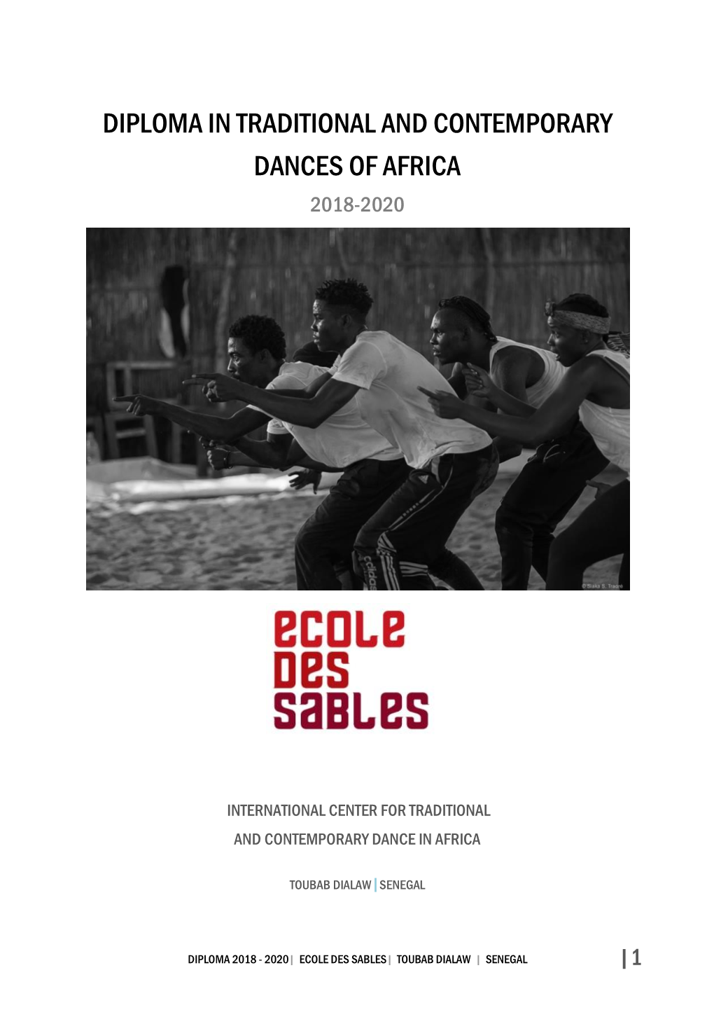 Diploma in Traditional and Contemporary Dances of Africa 2018-2020