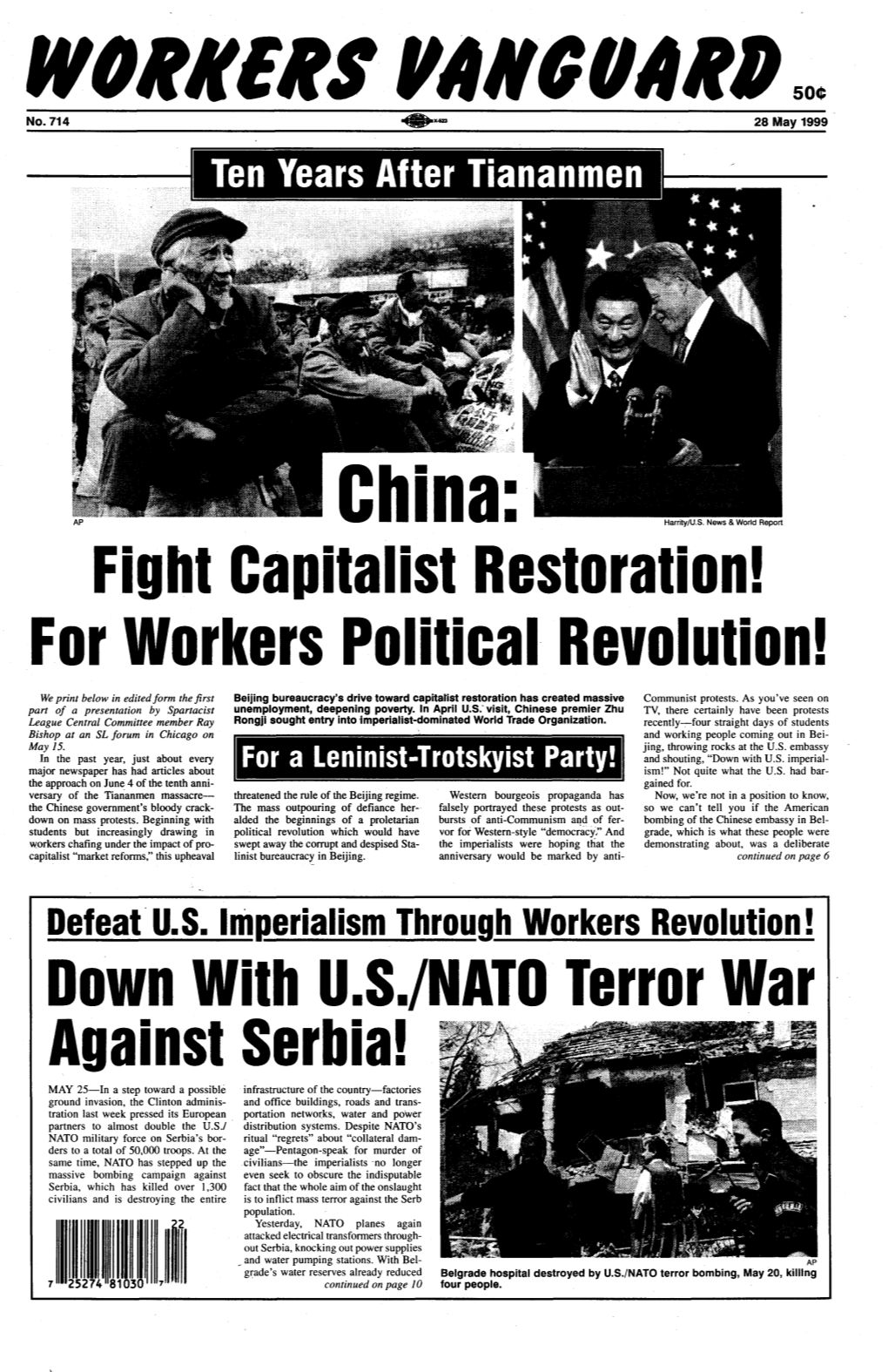 Fight Capitalist Restoration! for Workers Political Revolution!