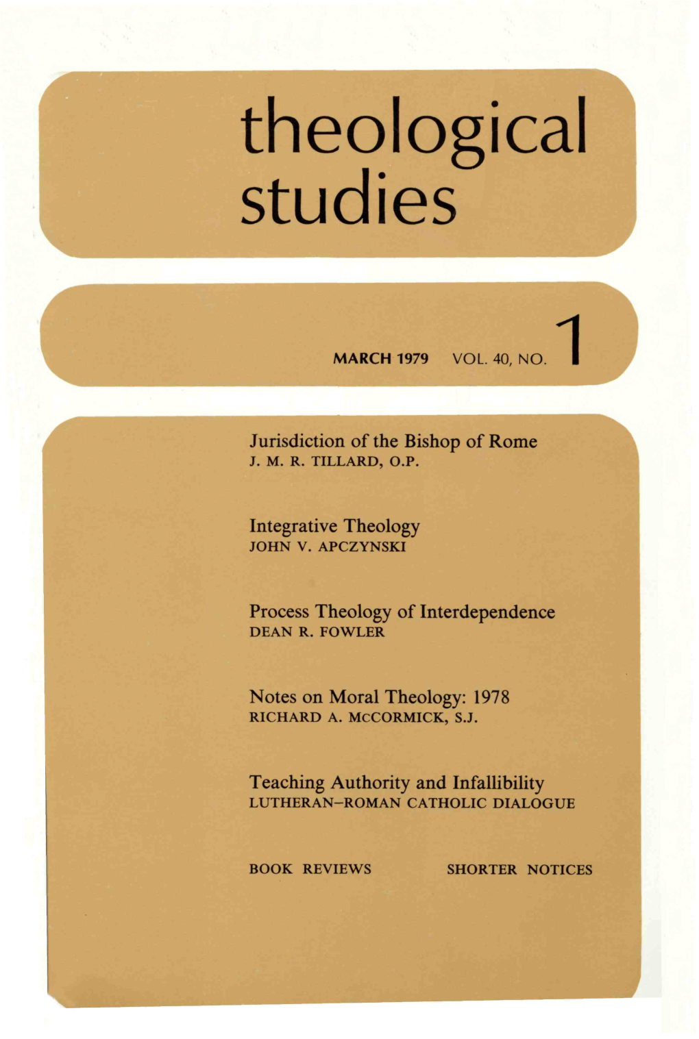 Theological Studies