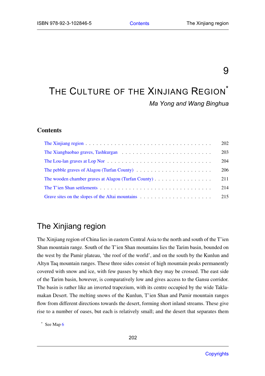 THE CULTURE of the XINJIANG REGION the Xinjiang Region