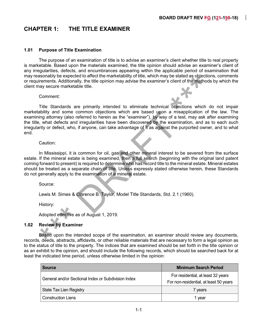 Chapter 1: the Title Examiner