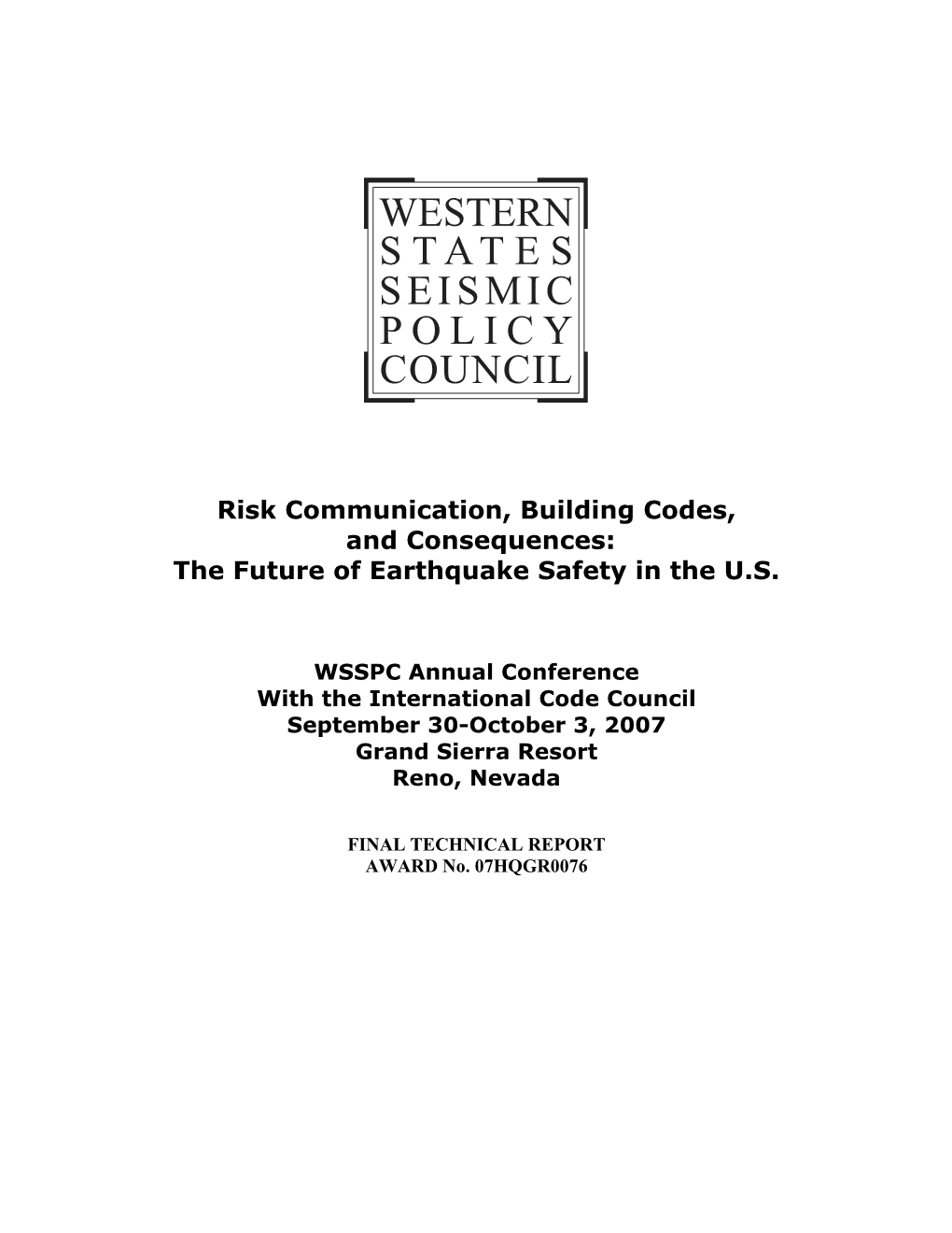 The Future of Earthquake Safety in the US