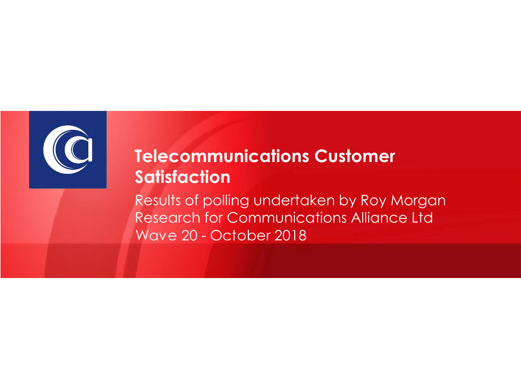 Telecommunications Customer Satisfaction