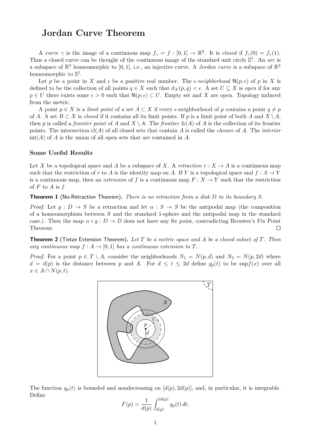 Jordan Curve Theorem