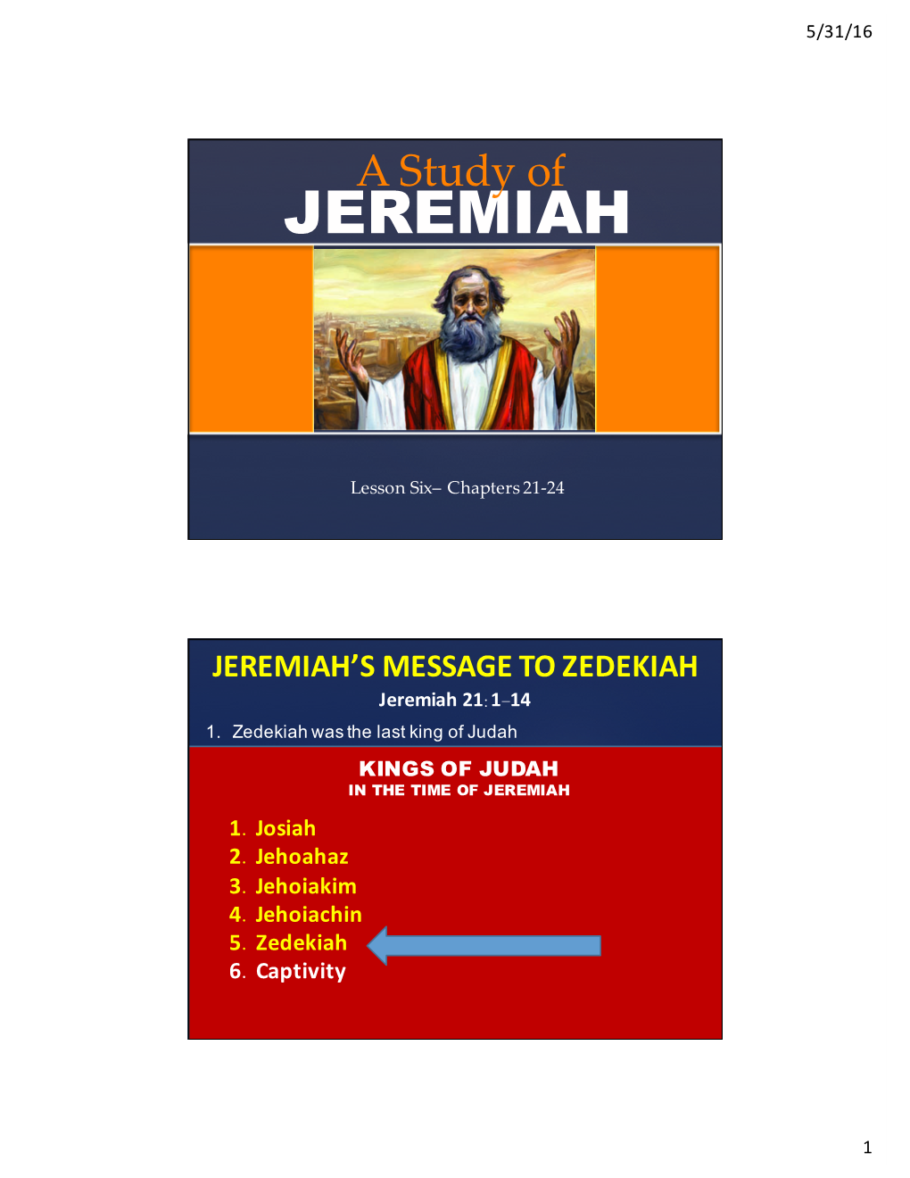 7-A Study of Jeremiah (2016)