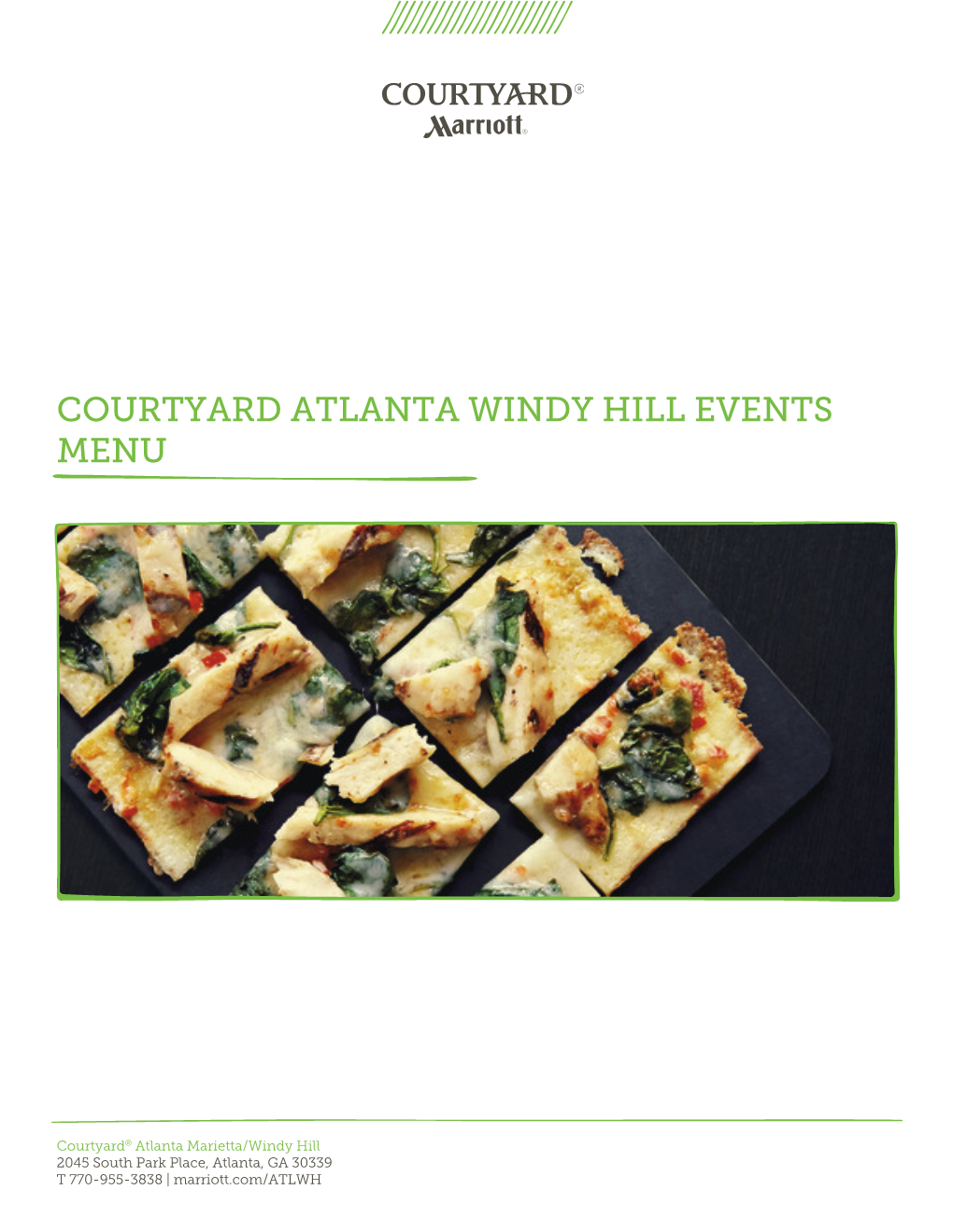 Courtyard Atlanta Windy Hill Events Menu