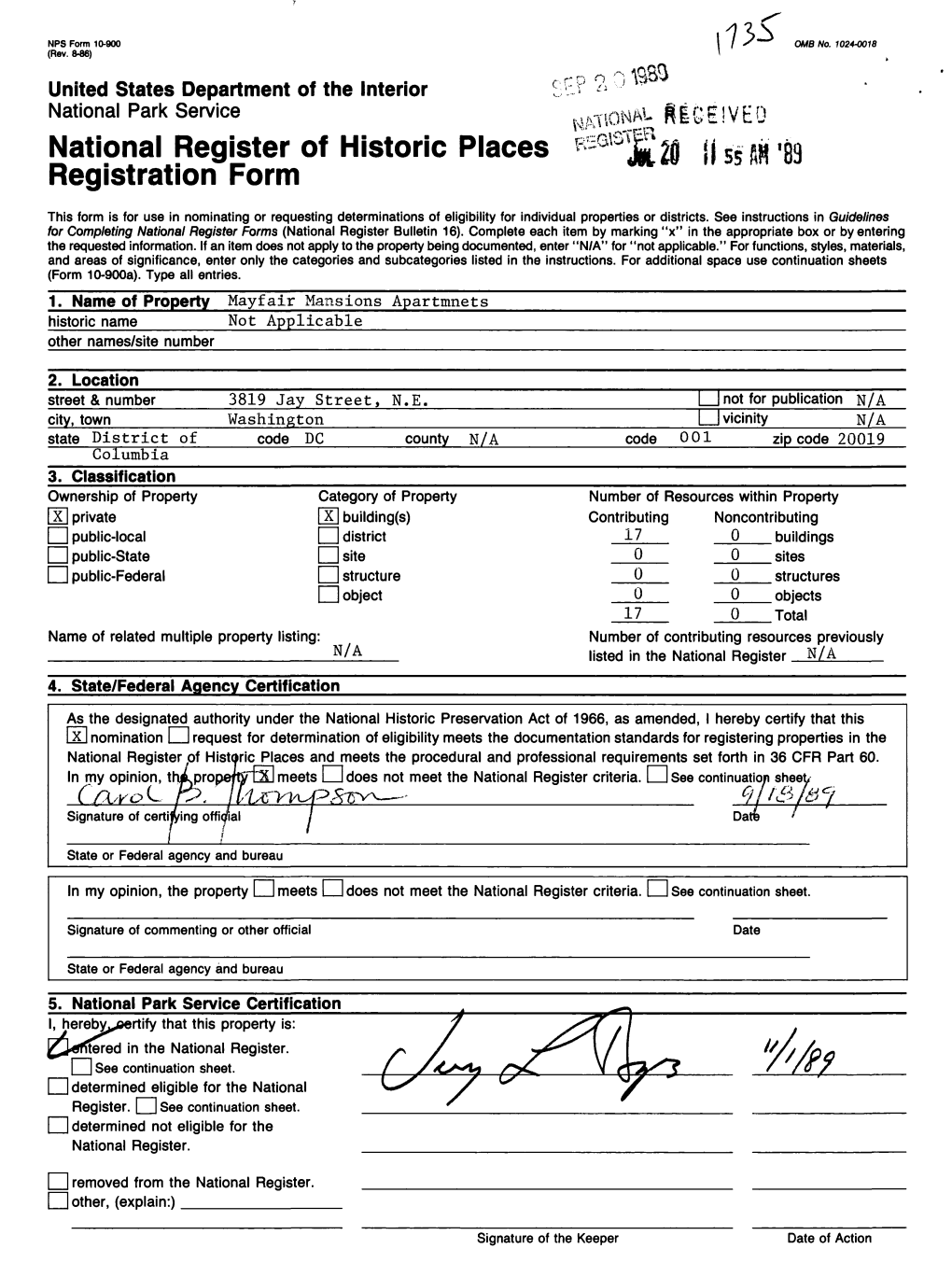 National Register of Historic Places Registration Form