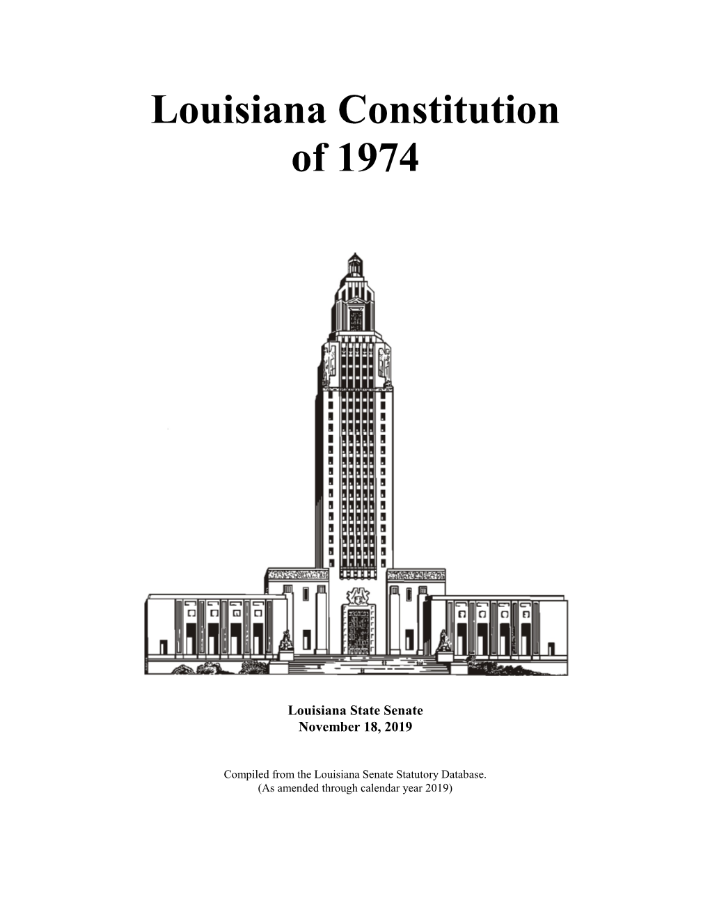 Louisiana Constitution of 1974