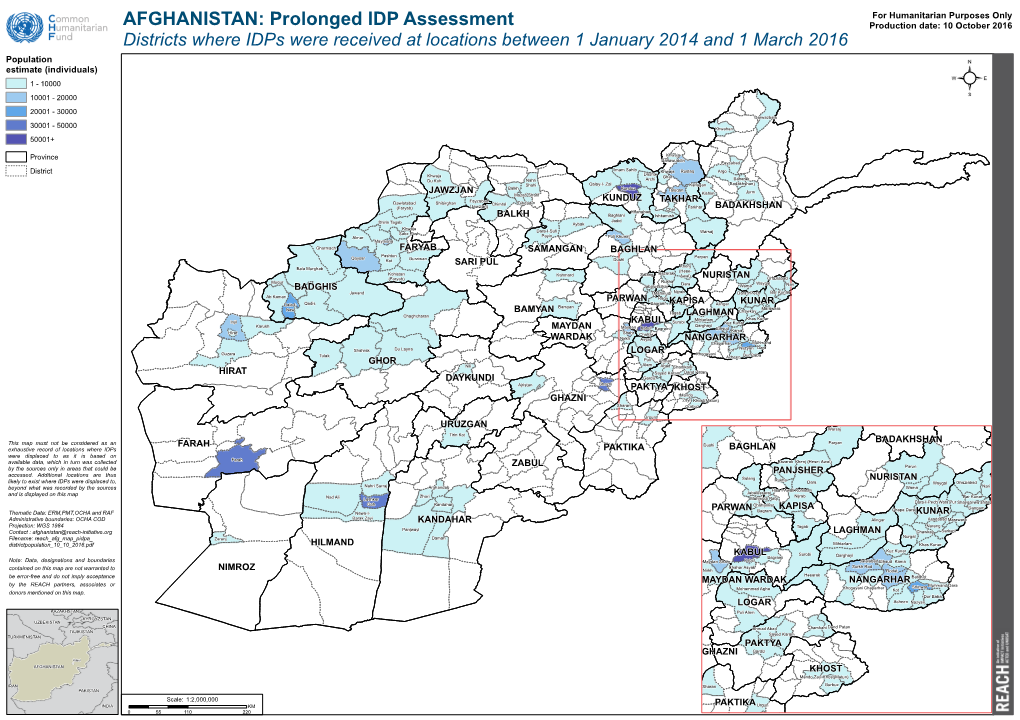 AFGHANISTAN: Prolonged IDP Assessment