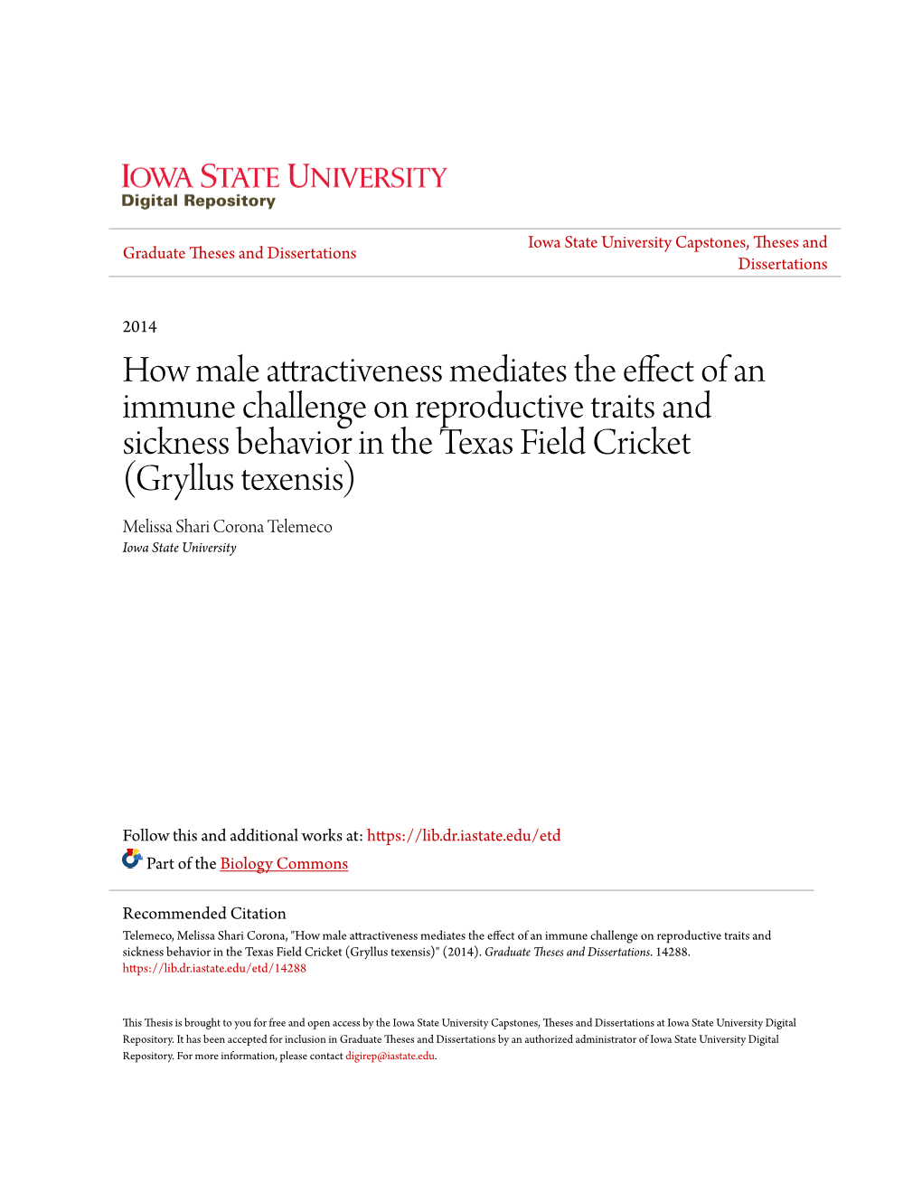 How Male Attractiveness Mediates the Effect of an Immune Challenge On