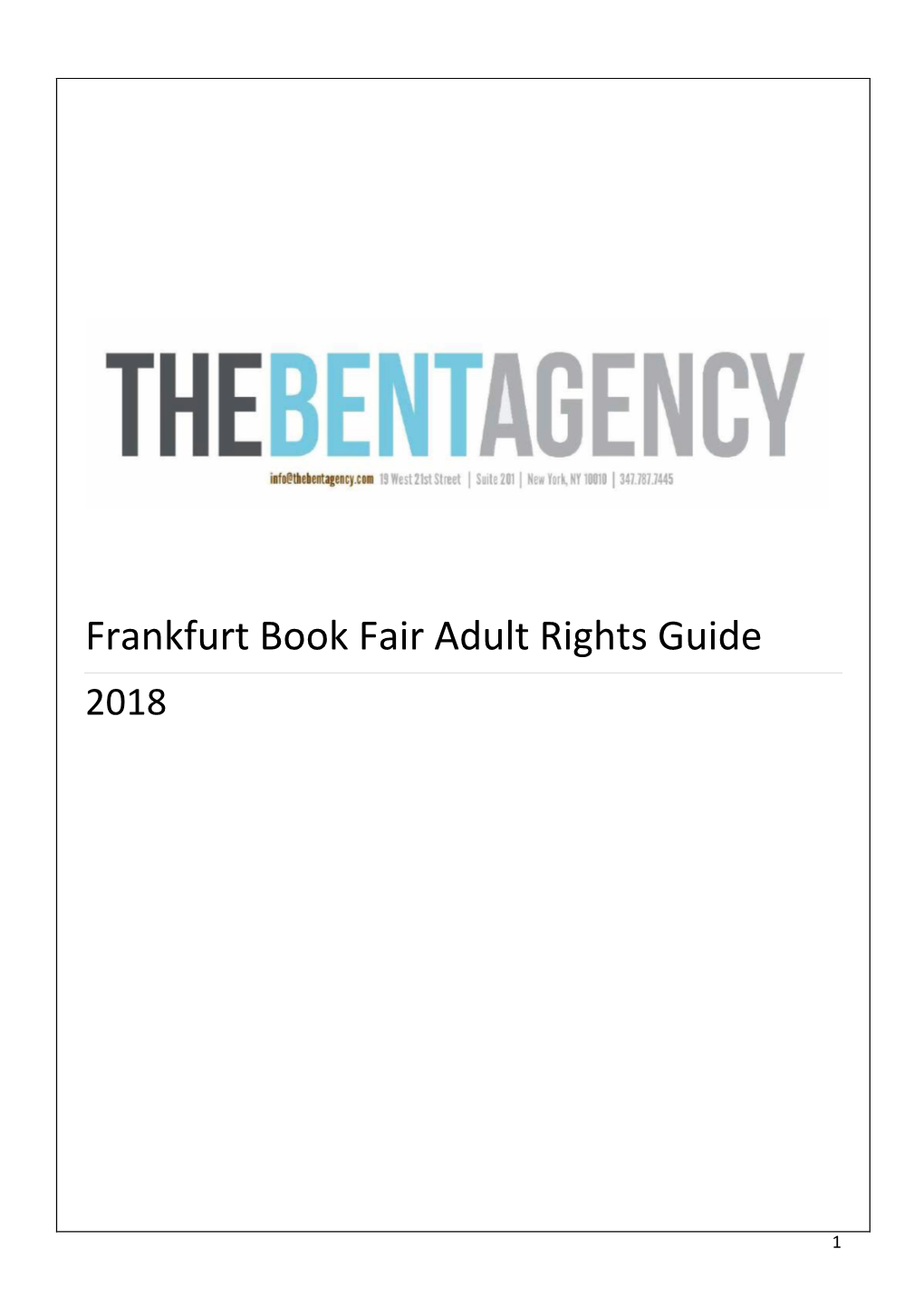 Frankfurt Book Fair Adult Rights Guide