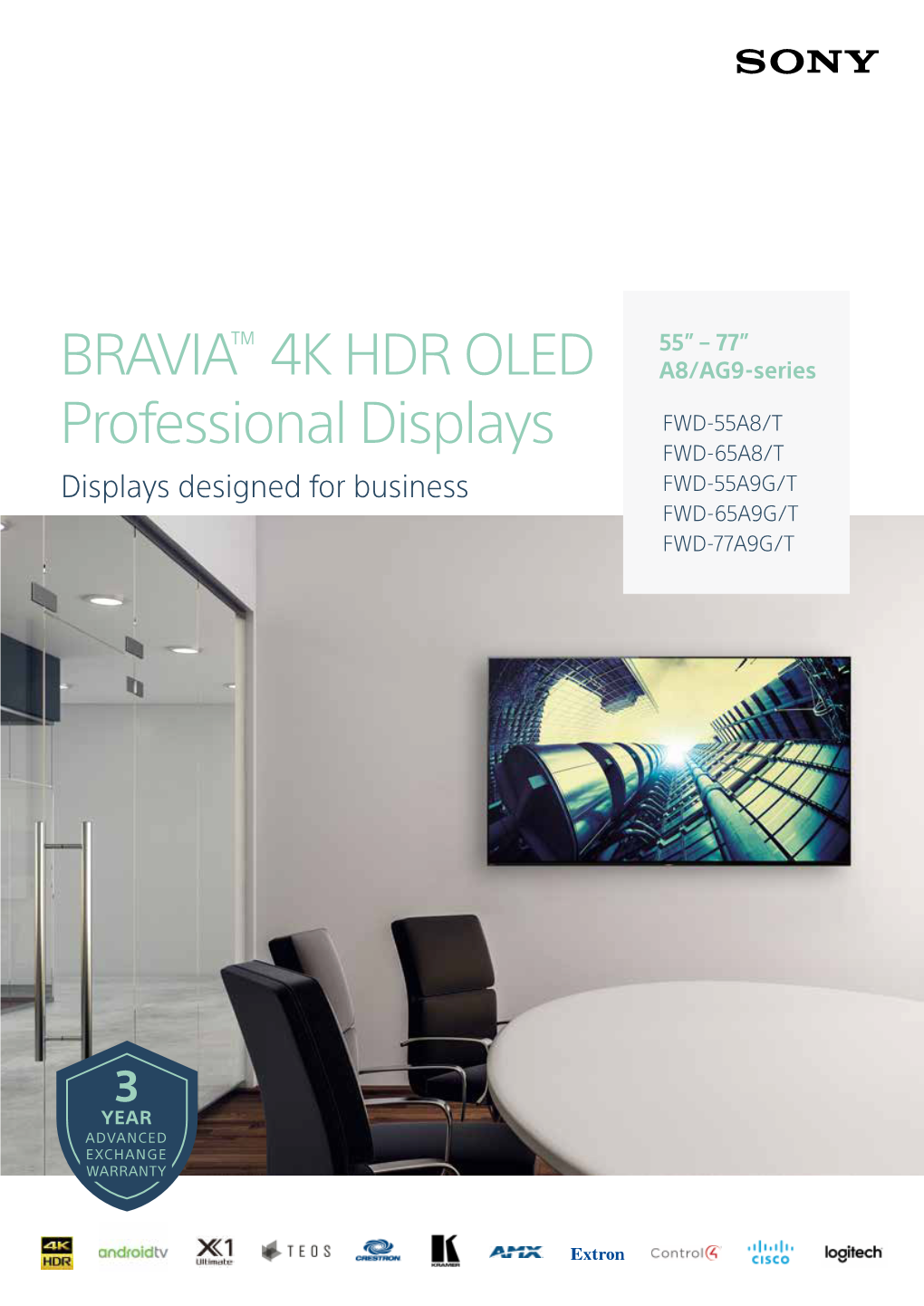 BRAVIA™ 4K HDR OLED Professional Displays