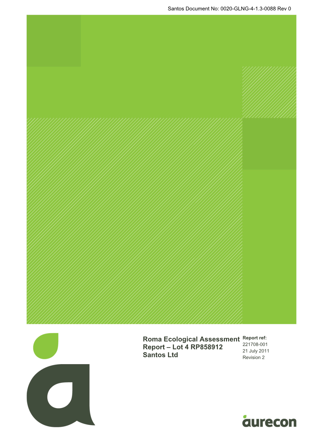 Roma Ecological Assessment Report – Lot 4 RP858912 Santos