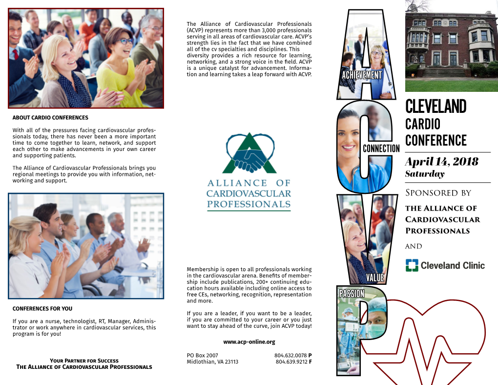 2018 Cleveland Cardio Conference Brochure