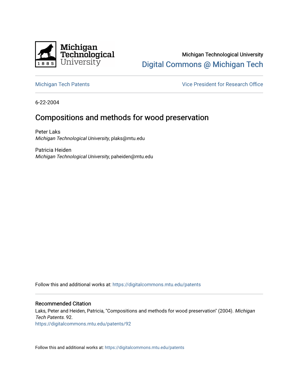 Compositions and Methods for Wood Preservation