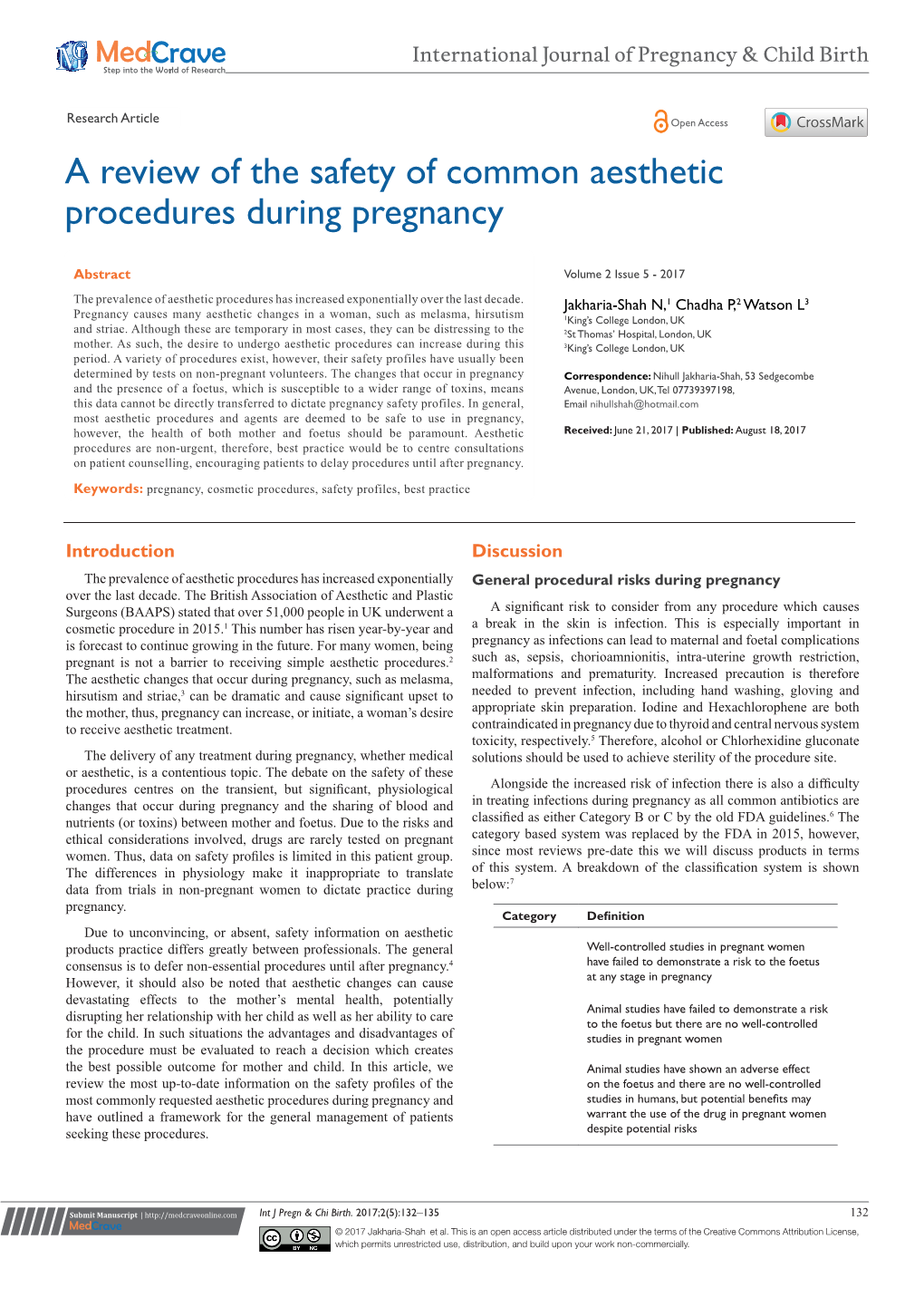 A Review of the Safety of Common Aesthetic Procedures During Pregnancy