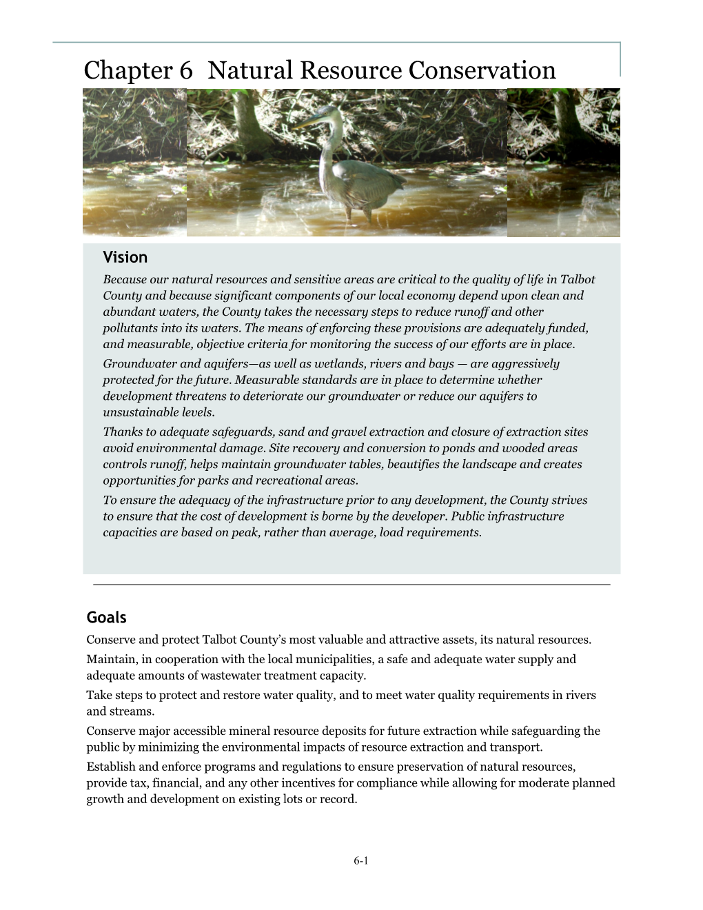 Chapter 6 Natural Resource Conservation