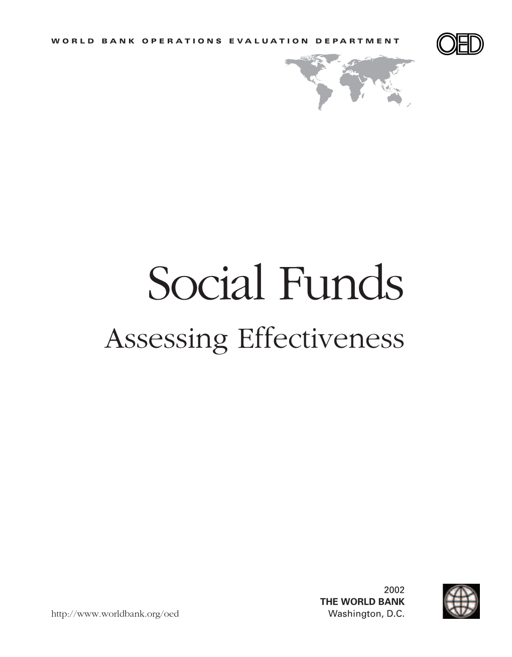 Social Funds Assessing Effectiveness