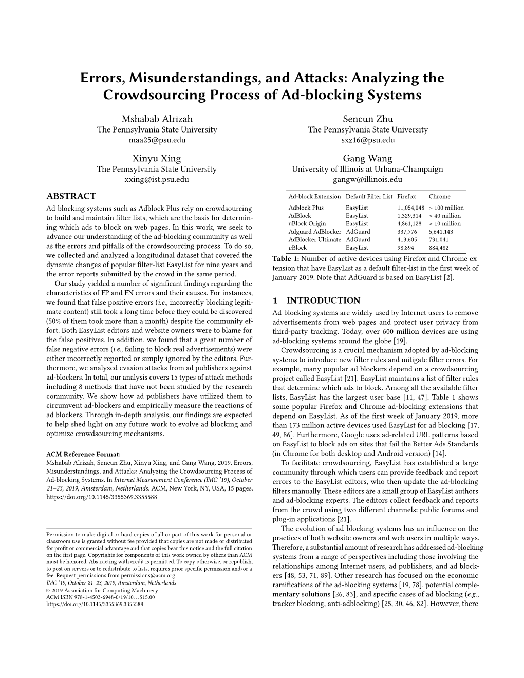 Analyzing the Crowdsourcing Process of Ad-Blocking Systems